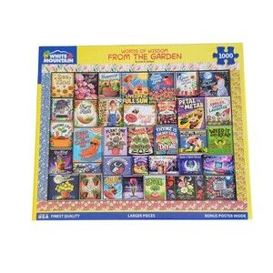 White Mountain Jigsaw Puzzle Gardening Words Of Wisdom From The Garden 1000 Pc